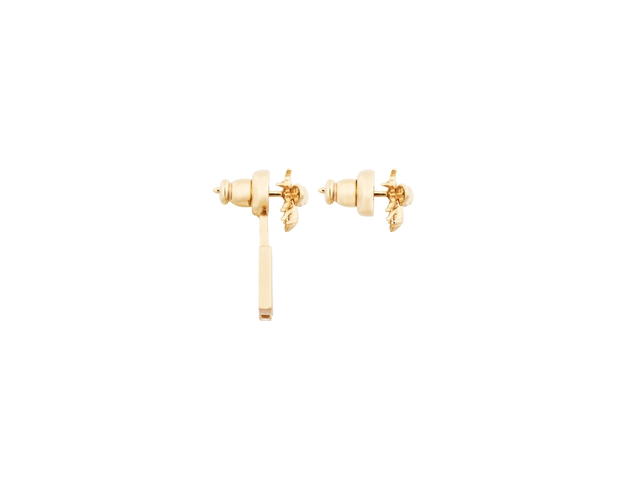 Dior Dior Dio(r)evolution Earrings In Bee Detail Gold-Finish Metal - view 3