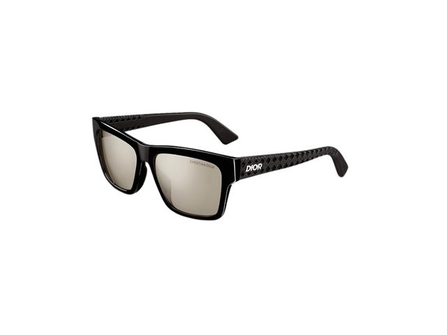 Dior Dior 3D S2f In Black Acetate Frame With Silver Tone Mirrored Lenses - view 2
