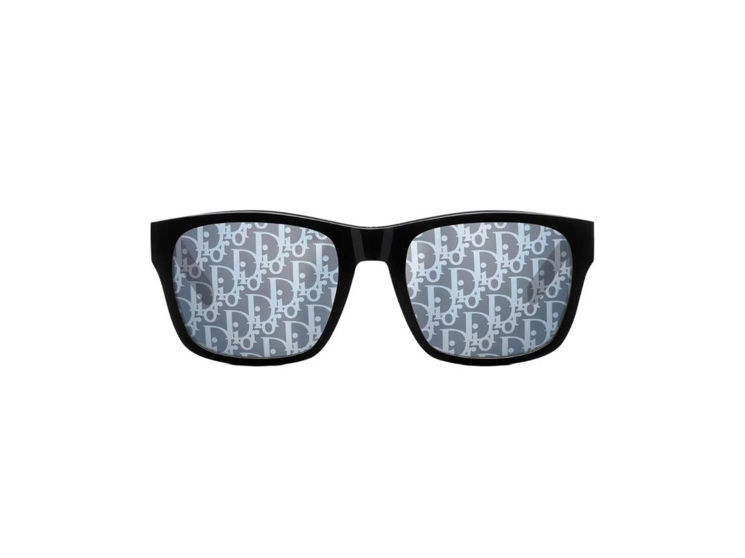 Dior Dior DiorB23 S2F In Black Rectangular Sunglasses With Dior Oblique Motif