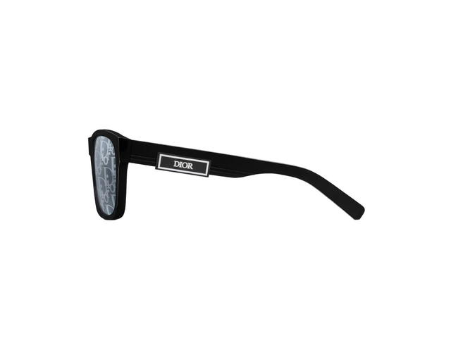 Dior Dior DiorB23 S2F In Black Rectangular Sunglasses With Dior Oblique Motif - view 3
