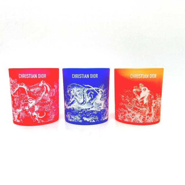 Dior Dior Dioriviera 2022 Toile de Jouy Set of 3 Aromatherapy Candles Unused - view 2
