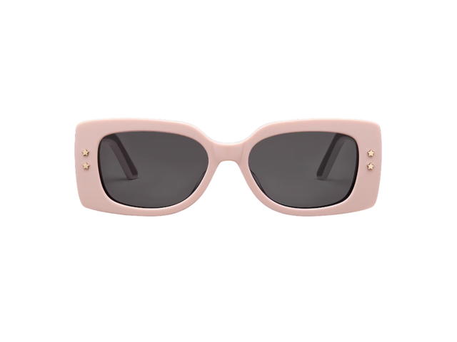 Dior Dior Diorpacific S1U Square Sunglasses In Pink-White Tri-Layer Effect Acetate Frame With Gray Lenses - view 1