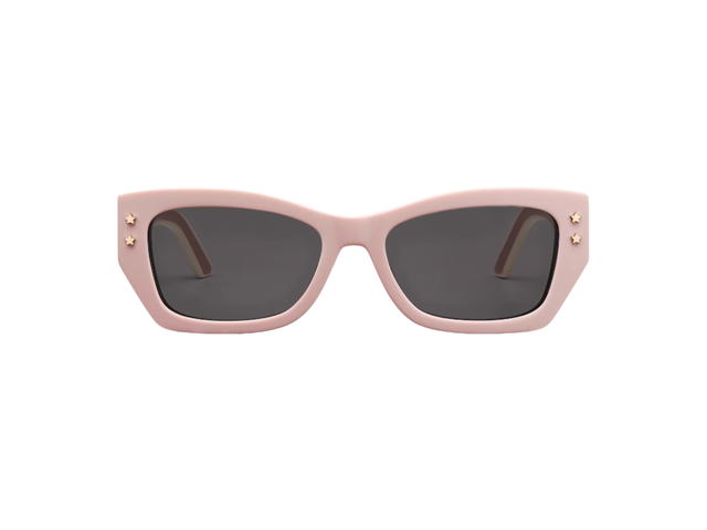 Dior Dior Diorpacific S2U Rectangular Sunglasses In Pink-White Tri-Layer Effect Acetate Frame With Gray Lenses - view 1