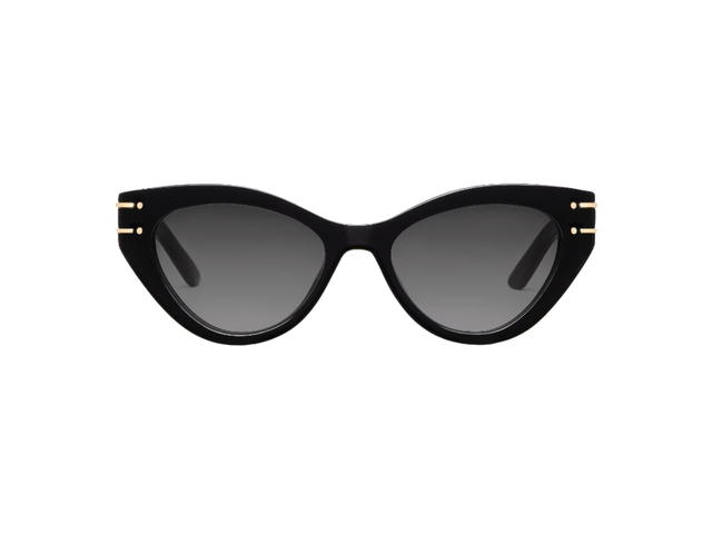 Dior Dior Diorsignature B7I Butterfly Sunglasses In Black Acetate Frame With Gray Gradient Lenses - view 1