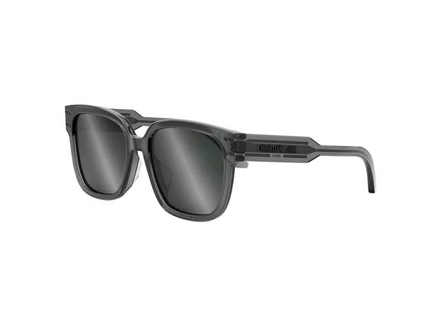 Dior Dior DiorSignature S7F In Transparent Gray Saquare Sunglasses With Gray Gradient Lenses - view 2
