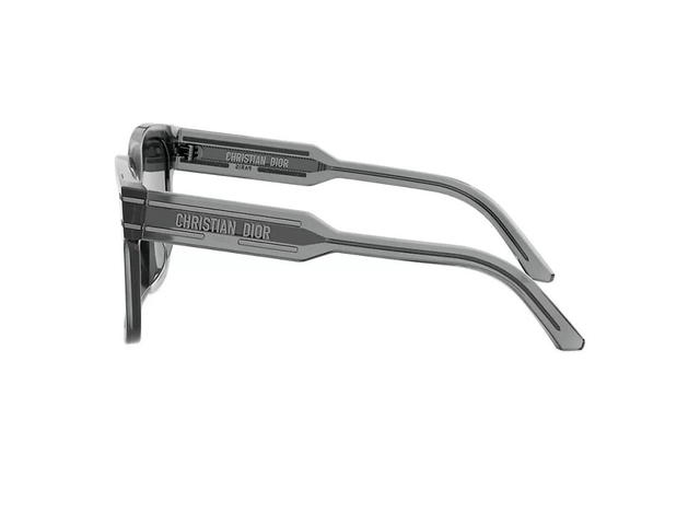 Dior Dior DiorSignature S7F In Transparent Gray Saquare Sunglasses With Gray Gradient Lenses - view 3