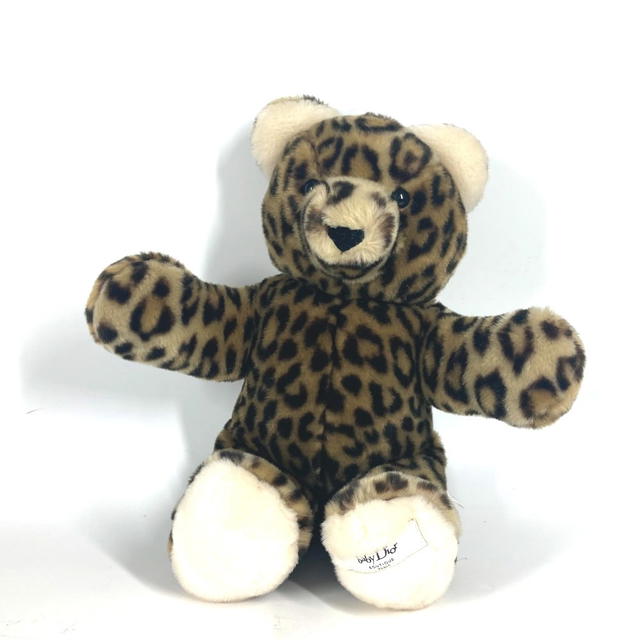 Dior Dior doll bear bear interior leopard pattern Teddy bear Plush Doll cotton Brown - view 2
