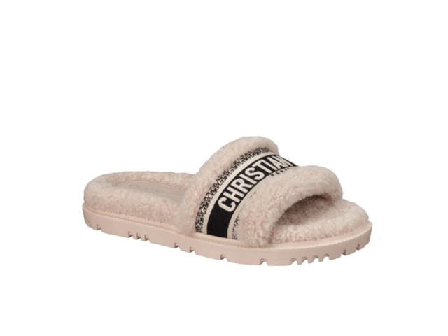 Dior Dior Dway Slide Black Honey Shearling - view 2