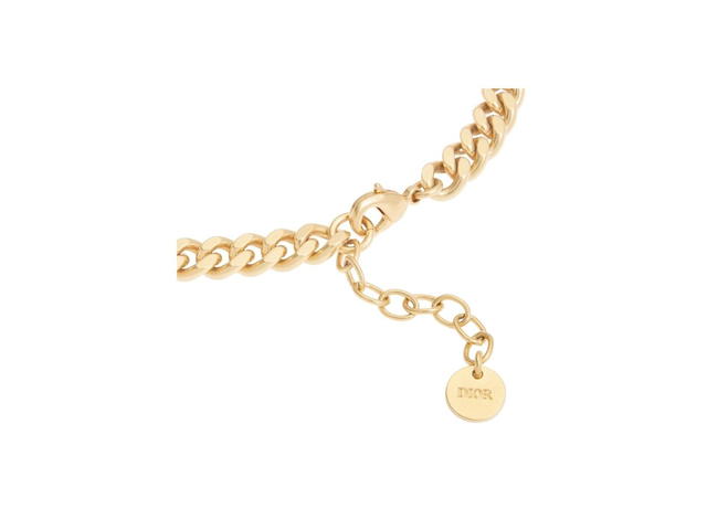 Dior Dior Evolution Bracelet In Gold-Finish Metal And White Crystals - view 2