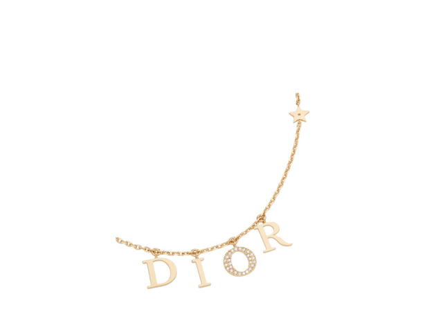 Dior Dior Evolution Necklace Gold-Finish Metal And White Crystals - view 2