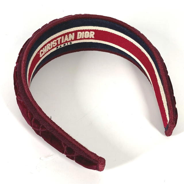 Dior Dior hair accessory Cannage Headband Hairband Velor wine-red - view 4