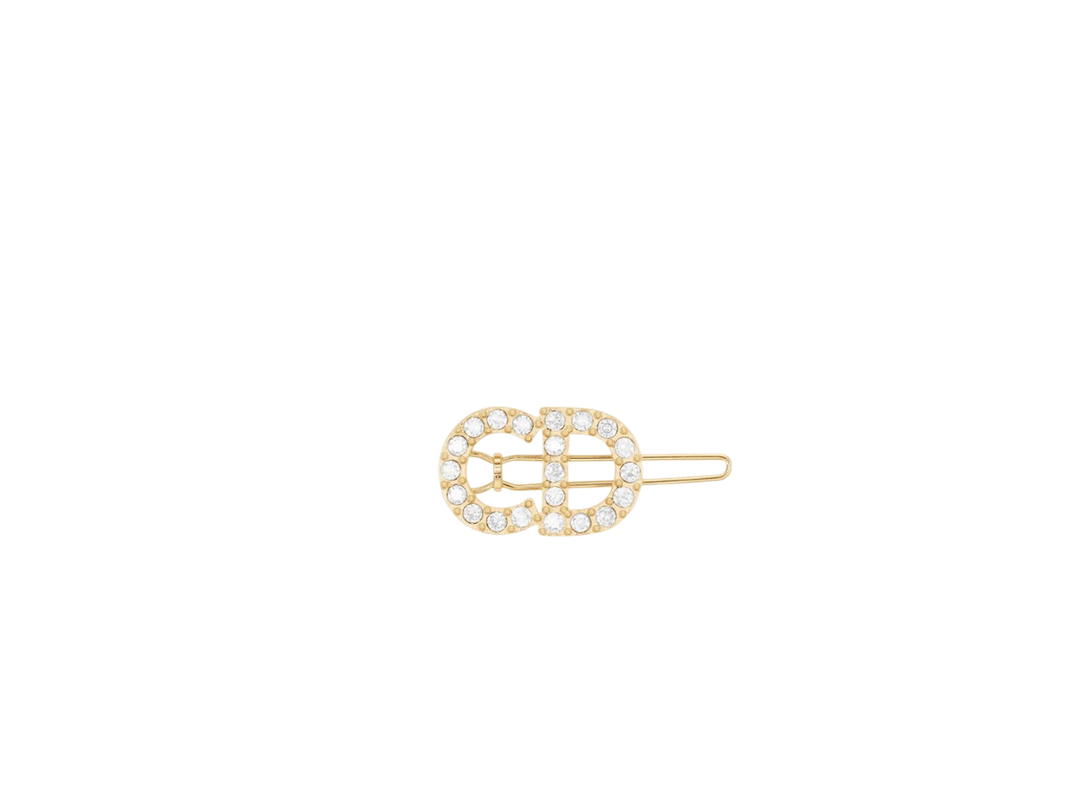 Dior Dior Hair Clip Clair de Lune In Gold Crystal