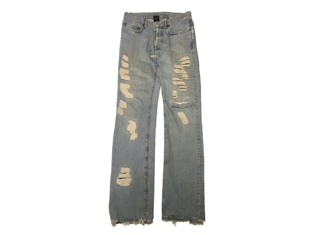 Dior Dior Hedi Slimane Homme 06 Crash Denim Jeans Blue