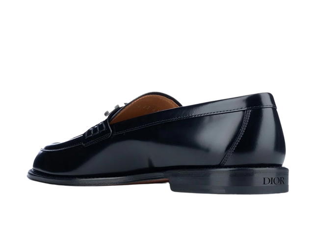 Dior Dior Homme Logo Plaque Slip-On Loafers Black Silver - view 3