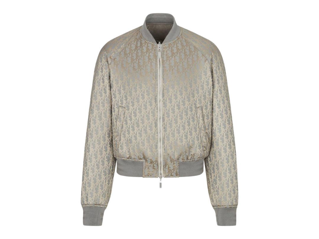Dior Dior Homme Oblique Reversible Bomber Jacket Grey