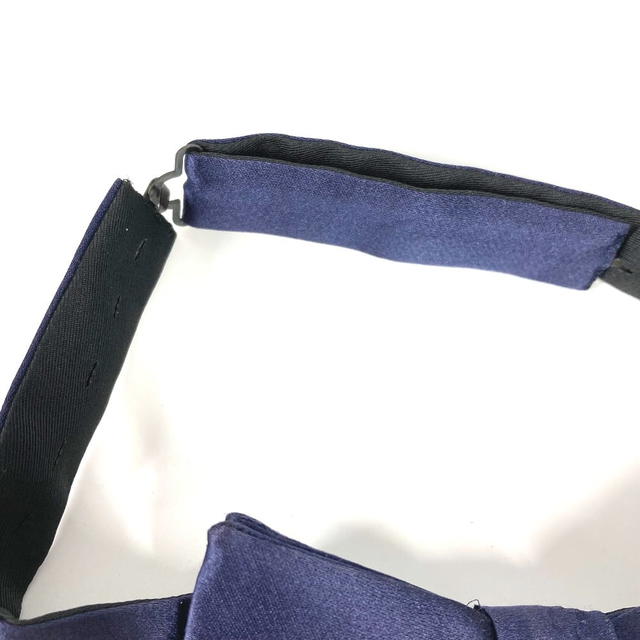 Dior DIOR HOMME Ribbon Butterfly Necktie silk Navy Unused - view 5