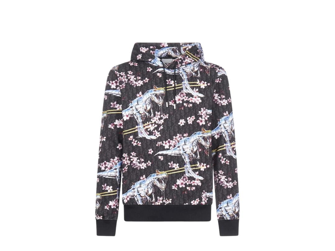 Dior Dior Homme X Sorayama Floral Print Hoodie Brown