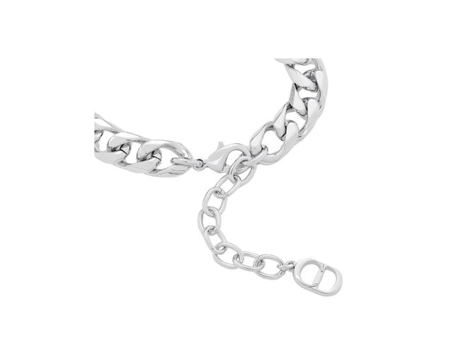 Dior Dior Italic Chain Link Bracelet In Silver-Finish Brass - view 2