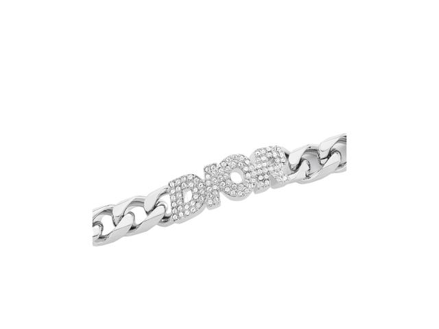 Dior Dior Italic Chain Link Bracelet In Silver-Finish Brass - view 3
