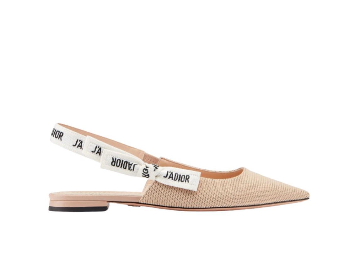 Dior Dior J'Adior Slingback Ballerina Flat Nude Fabric