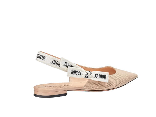 Dior Dior J'Adior Slingback Ballerina Flat Nude Fabric - view 3