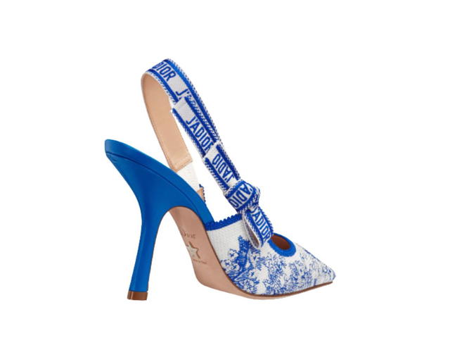 Dior Dior J'Adior Slingback Pump Bright Blue Toile de Jouy (10 cm) - view 3