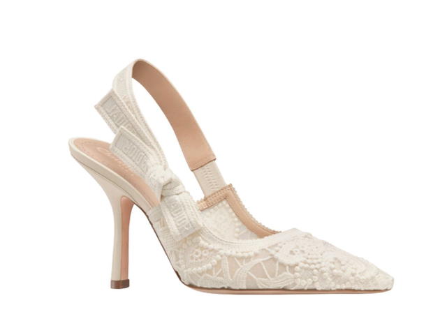 Dior Dior J'Adior Slingback Pump White Macrame (10 cm) - view 2