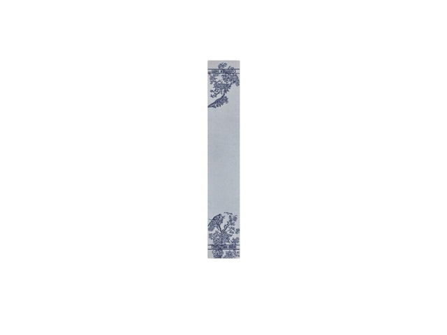 Dior Dior Jardin D'hiver Scarf In White And Royal Blue Wool And Cashmere Knit - view 2