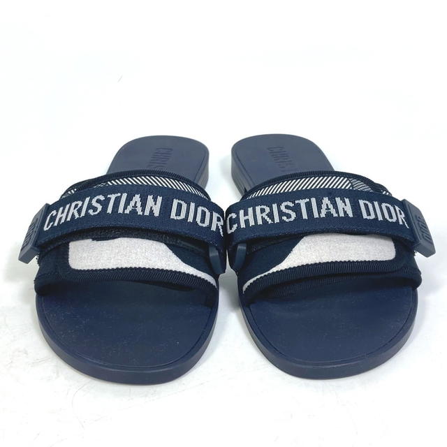 Dior Dior KCQ431CNTS85B flat logo DIOREVOLUTION shoes Sandals rubber Navy - view 2