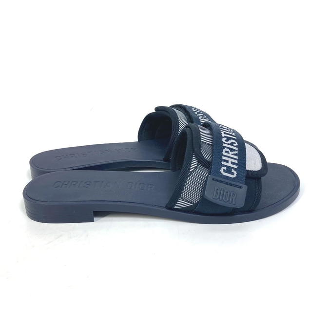 Dior Dior KCQ431CNTS85B flat logo DIOREVOLUTION shoes Sandals rubber Navy - view 4