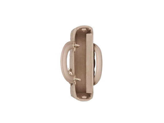 Dior Dior Lady D-Joy Micro Bag In Powder Beige Cannage Lambskin With Heart Motif - view 2
