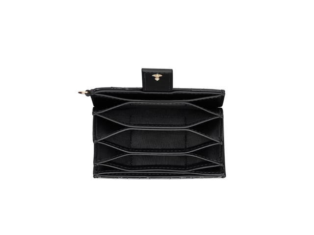 Dior Dior Lady Dior 5-Gusset Card Holder In Black Patent Cannage Calfskin - view 3
