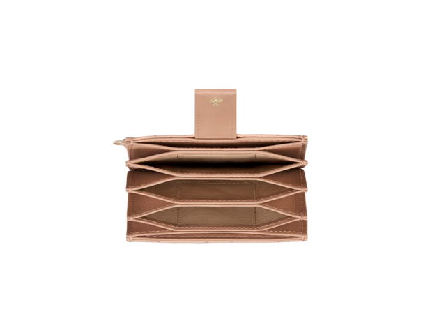 Dior Dior Lady Dior 5-Gusset Card Holder In Rose Des Vents Patent Cannage Calfskin - view 3
