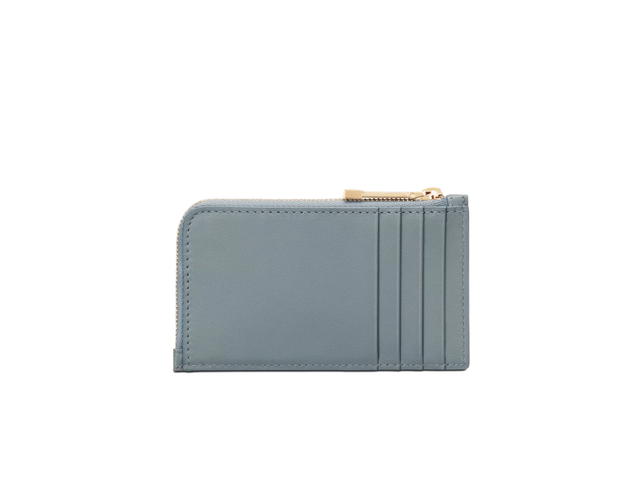 Dior Dior Lady Dior Cosmos Zipped Card Holder In Cloud Blue Cannage Lambskin With Gold-Finish Metal Hardware - view 4