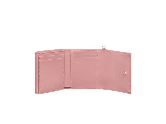 Dior Dior Lady Dior Lotus Wallet In Antique Pink Patent Cannage Calfskin - view 4