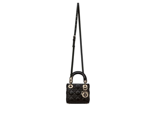 Dior Dior Lady Dior Micro Bag In Black Cannage Lambskin With Metal Hardware - view 4