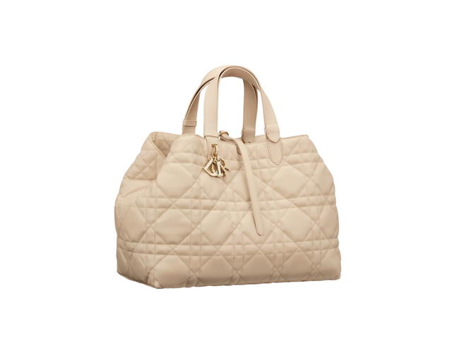 Dior Dior Large Dior Toujours Bag In Powder Beige Macrocannage Calfskin - view 1