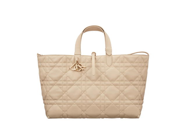 Dior Dior Large Dior Toujours Bag In Powder Beige Macrocannage Calfskin - view 2