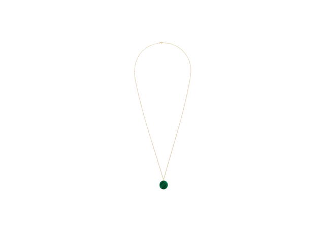 Dior Dior Large Rose Des Vents Medallion In Yellow Gold Diamond And Malachite Hardware Yellow Gold - view 2