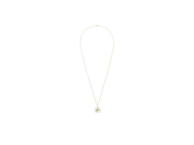 Dior Dior Large Rose Des Vents Medallion In Yellow Gold Diamond And Mother of Pearl Hardware Yellow Gold - view 1