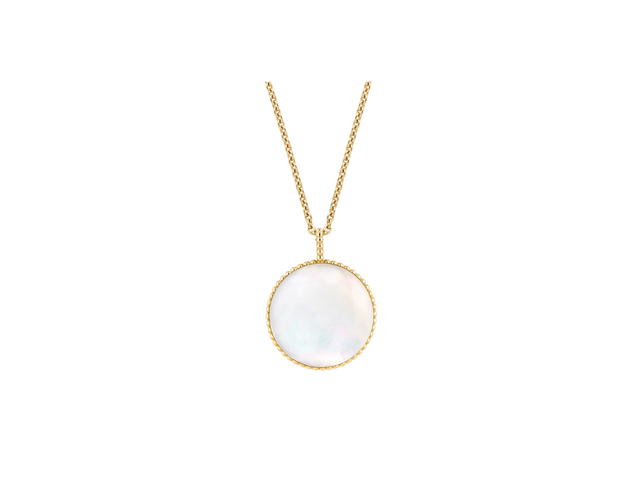 Dior Dior Large Rose Des Vents Medallion In Yellow Gold Diamond And Mother of Pearl Hardware Yellow Gold - view 5
