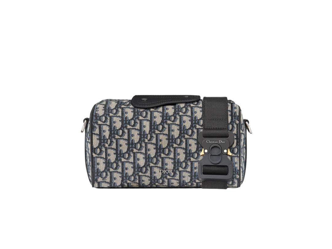 Dior Dior Lingot 22 Bag Beige and Black Dior Oblique Jacquard
