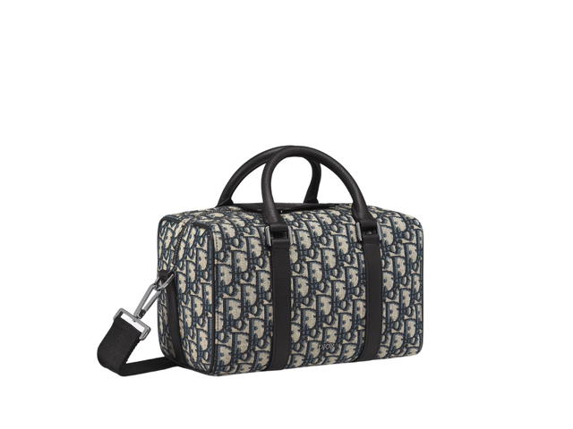 Dior Dior Lingot 26 Bag In Beige And Black Dior Oblique Jacquard - view 2