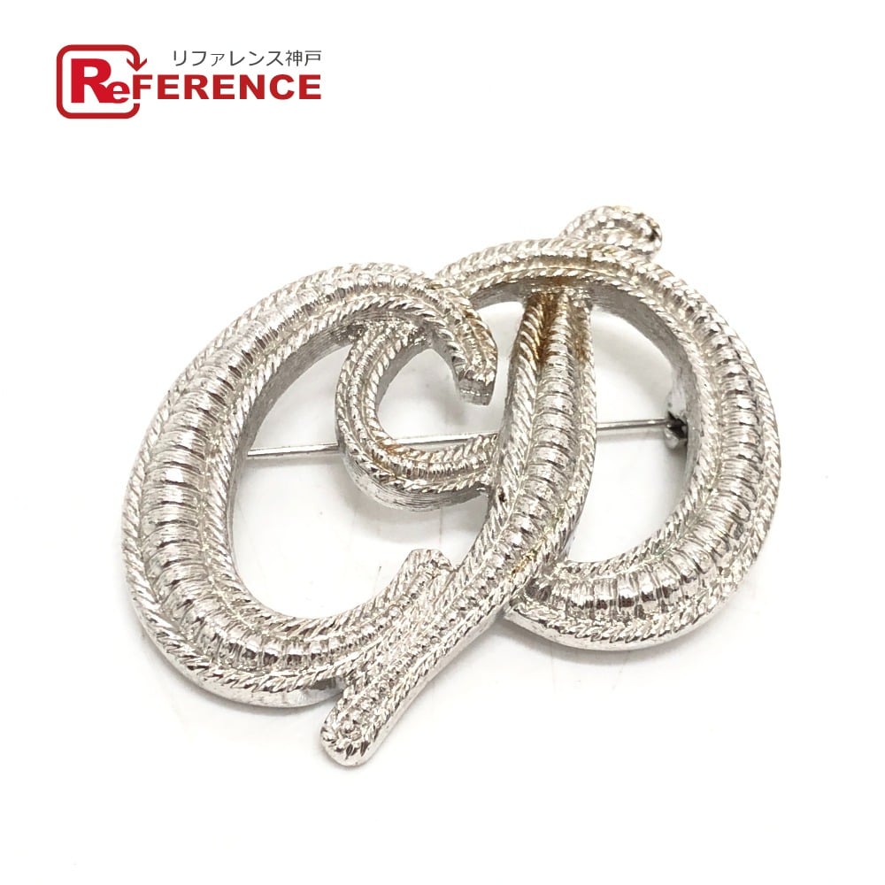 Dior Dior Logo CD Brooch Pin Accessories Brooch Metal Silver