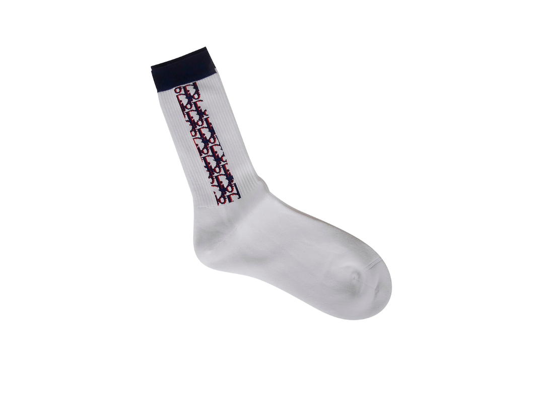 Dior Dior Logo Motif Detail Socks In White