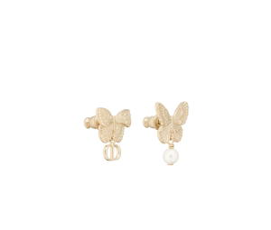 Buy Dior Métamorphose Earrings In Butterfly Detailing Gold-Finish Metal And White Resin Pearls at Sasom – Authentic and Ready to Ship