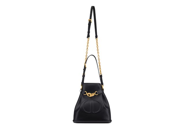 Dior Dior Medium C'est Dior Bag In Black CD-Embossed Calfskin With Gold Hardware - view 3