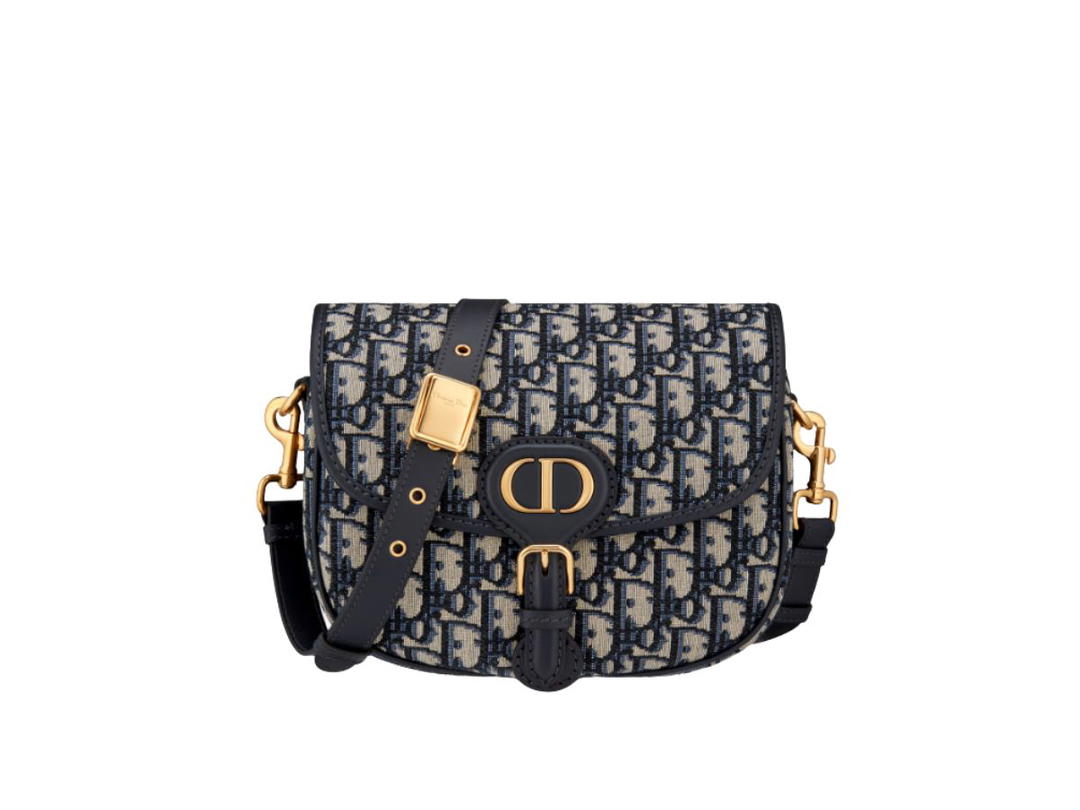 Dior Dior Medium Dior Bobby Bag Blue Dior Oblique Jacquard
