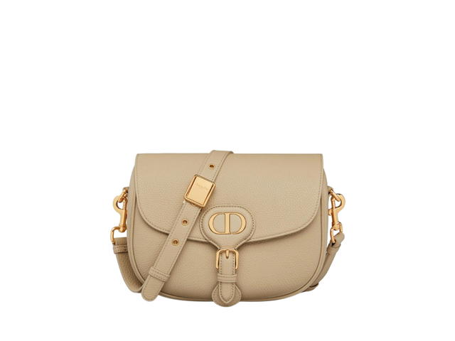 Dior Dior Medium Dior Bobby Bag In Beige Grained Calfskin With Gold-Tone Hardware - view 1