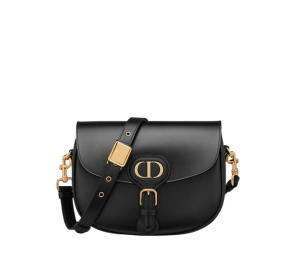 Buy Dior Medium Dior Bobby Bag In Black Box Calfskin With Gold-Finish Metal at Sasom – Authentic and Ready to Ship